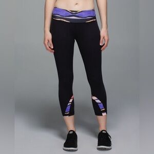 Lululemon Leggings Women’s 6 Black Run Inspire Crop ll Activewear Pant